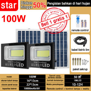 Lampu tenaga surya Super terang 800W 1103 LED 0 Biaya listrik Kontrol Cahaya Cerdas tahan air IP67