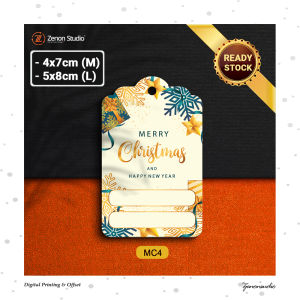 Hang Tag Natal Christmas Hangtag Kartu Ucapan Xmas Parcel Ver 1