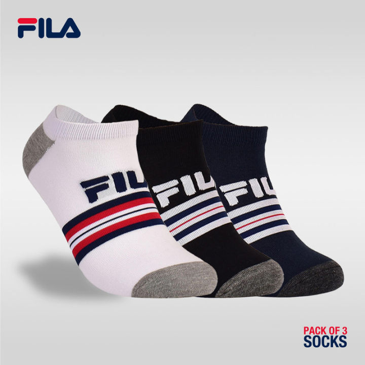 Fila 3Pack Heritage Fashion Hidden Socks 102 Lazada PH