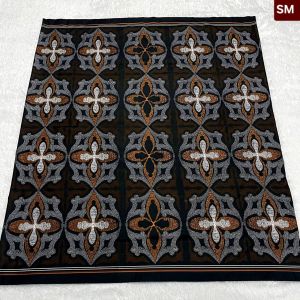 SARUNG / SARUNG BATIK PRIA DEWASA / PALAIKAT MOTIF WADIMOR / GERBANG / SARWON NAVY / SANTRI