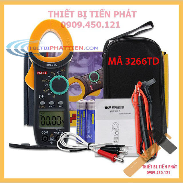 Đồng Hồ Vạn Năng Ampe Kìm NJTY 3266TD Cao Cấp Đo Dòng AC và DC, Thông ...
