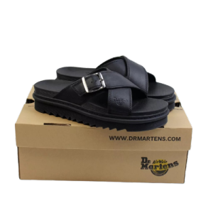 dép quai chéo doctor martens da bò cao cấp đế cao 5cm DR3