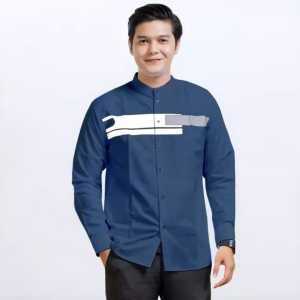 Baju Koko Pria Lengan Panjang Motif Yordan Koko Terbaru Terlaris