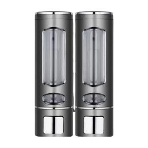 ABS Shampoo Dispenser Wall Mounted Manual Pump Soap Holder For Small Bathrooms Bathroom Accessory