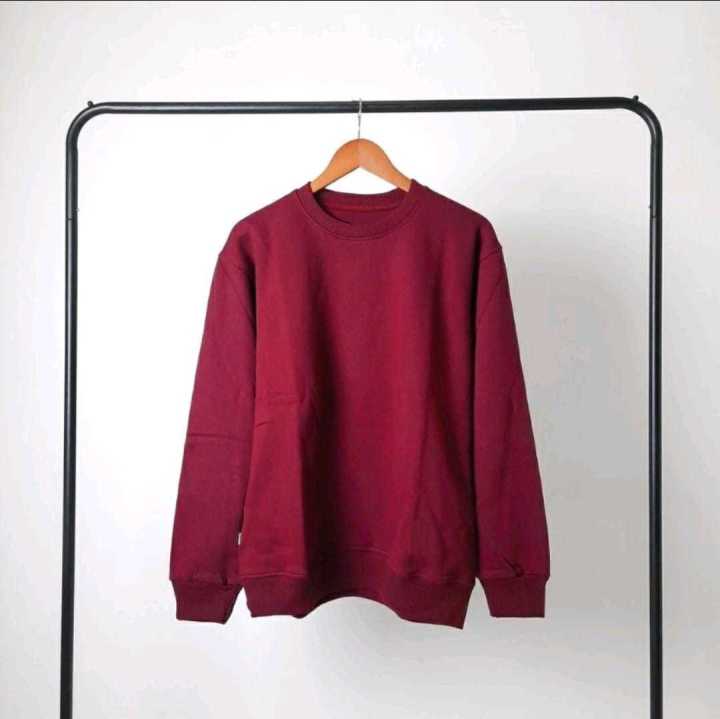 BASIC%20Sweater%20Polos%20Oblong%20Wanita%20Pria%20Bahan%20FLEECE%20TEBAL%20Gramasi%20240%20Bisa%20Pria%20Wanita%20KAMPUNG%20SWEATER%20-%20Image%205