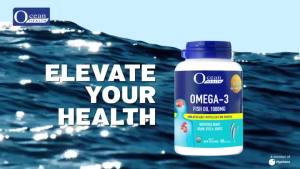 Ocean Health -3 Fish Oil 1000mg (180s) - Supports Heart in Eye & Joint Health Halal
