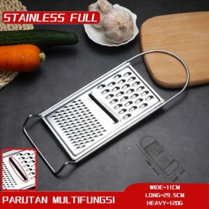 Parutan Keju Stainless Steel Multifungsi Alat Serbaguna Memarut Mengiris Sayur Mengupas Cutter Peler