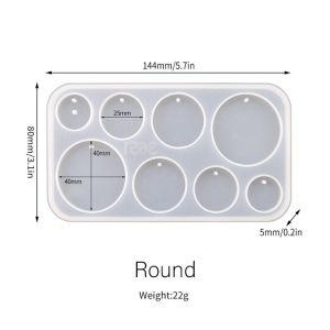 Gantungan Kunci Liontin Silikon Cetakan Keychain Resin Mold Cetakan Resin Kalung Cetakan Resin Anting