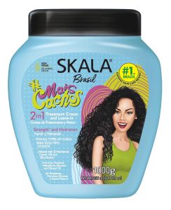 SKALA Mais Cachos 2-in-1 Treatment Cream and Leave-In Conditioner Frizz Control and Definition for Curly Hair 35.2 oz