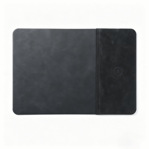 DUDAN 15W Fast Charging Wireless Charging Mouse Pad Non-slip PU Leather 2 in 1 Mouse Pad Business Style Simple Styled ic Suction Mouse Pad Office Use
