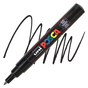Bút sơn vẽ trên nhiều chất liệu Uni Posca PC - 1M - Ngòi nhỏ 0.7mm (Cây lẻ)