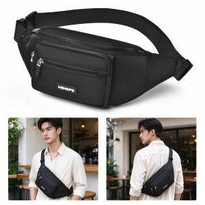 MENSPE Sports Waist Pack Bag Pouches Waist Belts Bag Cross Body Bag Chest Bag Adjustable Running Pouch Waterproof Crossbody Bag Money Phone Waist Fanny Pack Jogging Belt Fanny Pack With Reflective Strip for Workouts Sports Outdoor