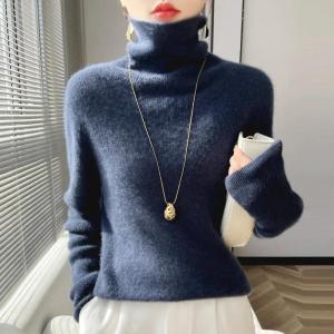 Women Sweater Turtleneck Slim Fit Solid Pullovers Thick Warm Autumn Winter Jumpers High Strecth Korean Fashion Bottoming Shirts2026