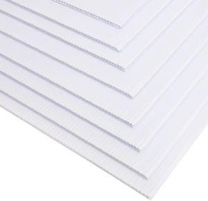 5mm thickness White PP Corrugated Board Size/PP Hollow Straw Board/Plastic Board/Stationery/ Living Art Special Size