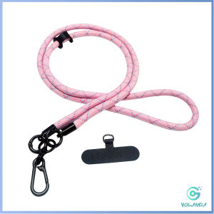 Yolanda【มีสินค้าในสต๊อก】 สายคล้องโทรศัพท์มือถือ/สายคล้องคอ ถอดออกได้ ปรับได้ ความยาว 120cm เชือกหนา phone lanyard