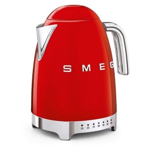 Ấm Siêu Tốc Smeg KLF04RDEU Ấm Đun Nước Có Chỉnh Nhiệt Smeg Bình Đun Nước Siêu Tốc Smeg Electric Kettle Phong Cách Vintage Dung Tích 1.7L Công Suất 2400W Chất Liệu Thép Không Gỉ Nhập Đức Nhiều Màu Bảo Hành 12 Tháng