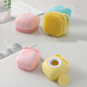 Spons Mandi Silikon Bisa Diisi Sabun / Dispenser Sabun Mandi Portable / Sikat Badan Silikon Lembut