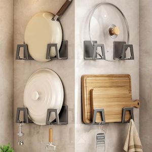5Pcs Kitchen Sink Sponge Holder / Carbon Steel Wall Hooks / Cleaning Towels Hangers / Cutting Board Holder
