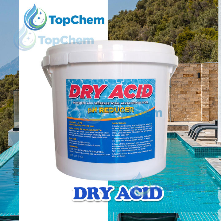 TopChem Dry Acid pH & Alkalinity Reducer for Swimming Pool| Safer than ...