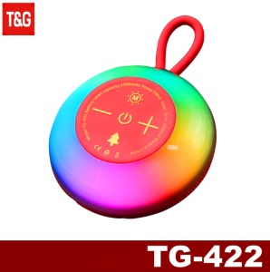T&G TG-422 TWS Bluetooth V5.3 Super Bass Subwoofer Stereo Portable Wireless IPX6 Waterproof Ergonomic Design Speaker