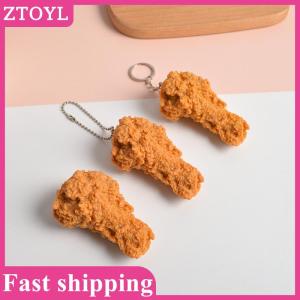 ZTOYL💝 Imitation Food Keychain Fried Chicken Nuggets Chicken Leg Food Pendant Toy Gift