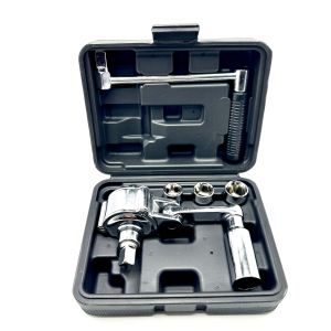 [320NM High Torque] Car Ratchet Wrench Kit | 1/2" Drive + 17/19/21mm Socket | Chrome Vanadium Steel Non-slip Handle Hexagonal Anti-slip Design | Self-help for Flat Tires Essential for Home Car Repair Car Emergency Tools Holiday Gifts