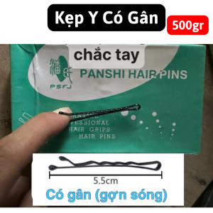 Kẹp Ghim Chữ U - Y Cài Tóc Chuyên Nghiệp chính hãng HALOMI bọc sơn đen chống gỉ có sẵn 3 size SML - 1 Hộp 500gr .