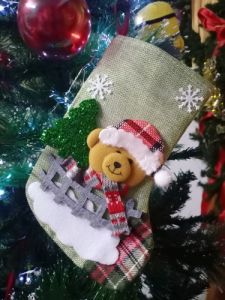 Teddy Christmas Stocking