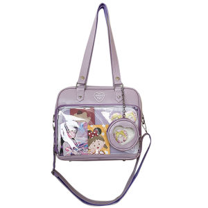 👜พร้อมส่ง💟 Funtory กระเป๋า Ita Bag หนังPU แต่งพวงกุญแจหัวใจ ใส่ตุ๊กตาเล็ก โชว์เข็มกลัด แท่งไฟ ไปคอน กันน้ำ กันฝุ่น