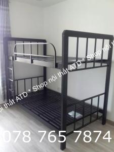 Giường sắt 2 tầng sắt 4x8 giá cực sốc siêu chắc chắn giao nhanh hcm
