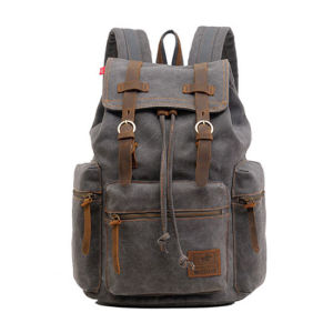 Vintage Travel Backpacks Men Fashion Canvas School Laptop Drawstring Bagpack Large Capacity Retro Teenager Shoulder Bags