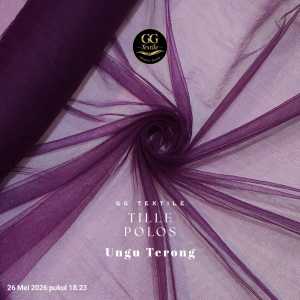 1 Meter Kain Tille Polos Halus - Soft Tulle 58" - Grade A Original Import
