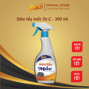Siêu tẩy mốc chính hãng Dr.C tẩy mốc trên mọi bề mặt áo quần sàn nhà tường nhà không bào mòn bề mặt xịt là sạch