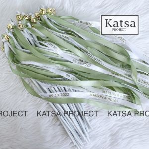 Mixed Color Wedding Decoration Silk Stick Christmas and Baby Shower Birthday Family Party Supplies Ribbon Wands
