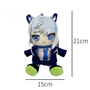 Fast shipping 21cm Blue Archive Plush Doll Role Shiroko Hoshino Plush Toy Anime Toy Soft Stuffed Doll Plushie Gifts