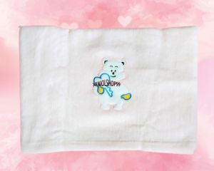 Handuk bayi bordir ivory Handuk Bayi 60x110 cm Handuk Motif Baby Lembut