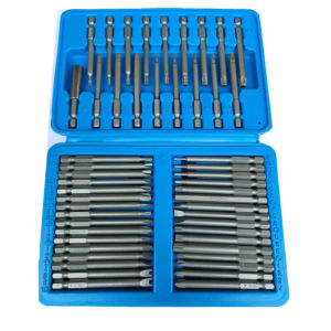 Bộ mũi vặn vít đa năng chuôi lục giác 6.35mm 50 chi tiết - Đầu hoa thịlục giáchoa thị lỗ2 cạnh4 cạnh