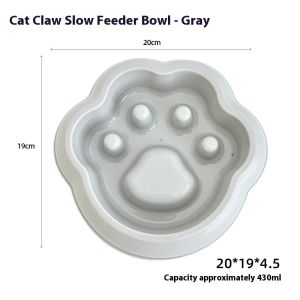 KS สัตว์เลี้ยงที่ได้รับการออกแบบให้มีชามอาหารกันสำลักเหมาะสำหรับสุนัขและแมวพัฒนารับประทานอาหาร