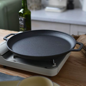 กระทะย่างเนย กระทะปิ้งย่าง เหล็กหล่อ ขนาด 30 ซม YN-111ย่างเนย30cm.ใช้ได้กับทุกเตา เช่น เตาแก๊ส เตาไฟฟ้า เตาแม่เหล็กไฟฟ้า เตาถ่าน