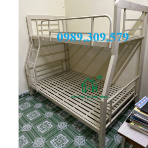 GIƯỜNG TẦNG SẮT HỘP VUÔNG 4X8 CAO CẤP GIAO NHANH HCM