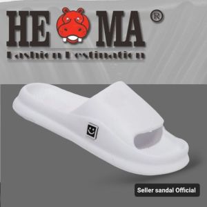 Sandal Pria Dewasa Smile slop pria EVA PUTIH POLOS / WARNA Sandal rumah laki laki / Sendal slop pria / Sandal slide pria / Sandal slop / Sandal outdoor dan indoor