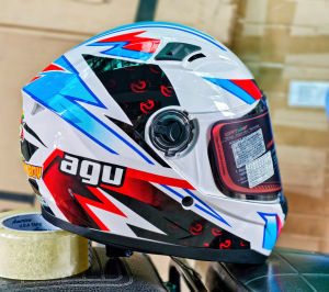 Mũ bảo hiểm Fullface AGU lên đuôi gió Pista tặng kèm túi rút xịn-Nón bảo hiểm AGU cao cấp chính hãng