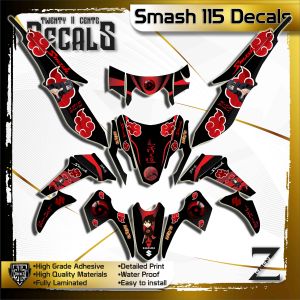 Suzuki Smash 115 / 110 Decals Stickers red itachi