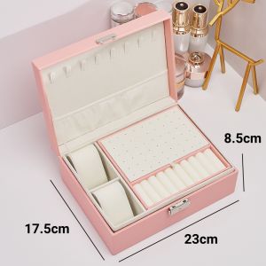 SG Homepeas® Upgrade Jewelry Box Large Capacity Jewelry Organization Earrings Necklace Ring Watch Storage Box
