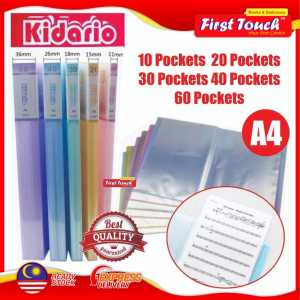 Kidario A4 Clear Book K10P - K60P PP Fancy Ice Colour Clear Book PP Clear Holder PP Display Book