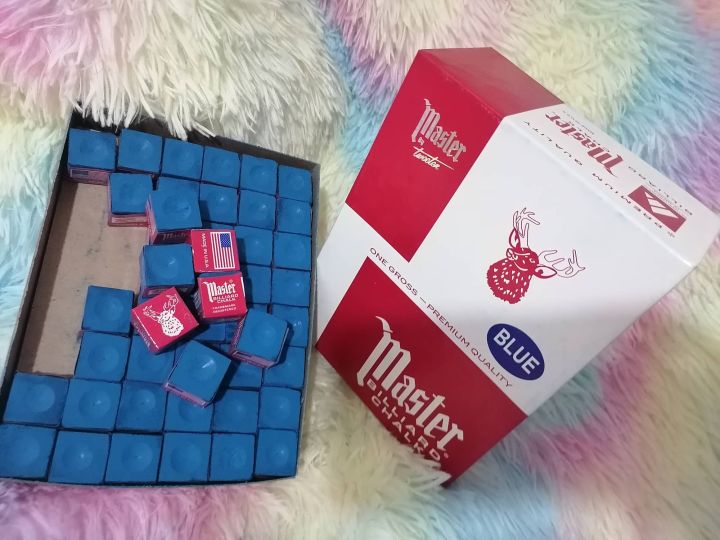 Genuine Billiards Master Chalk Blue 144 Cubes Lazada PH