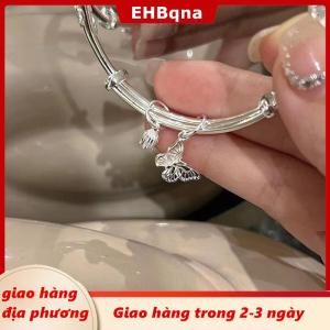 [COD] EHBqna 3PF Ship within 24 hours Trung Quốc Phong Cách Hoa Bướm Đẩy Kéo Có Thể Điều Chỉnh Bangle Hình Trái Tim Tre Liên Kết Hoa Bud Mở Vòng Đeo Tay Thời Trang Đồ Trang Sức