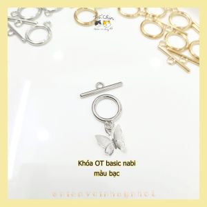 Chốt khóa OT - phụ kiện nguyên liệu handmade hợp kim size 15mm nhiều mẫu
