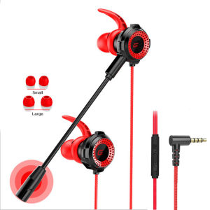 luckluck Wired Gaming Earphones with Mic In-ear 9D Bass Stereo Noise Reduction Sports Headset Headphone