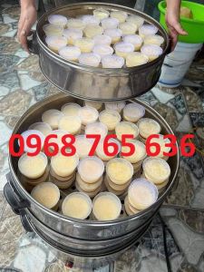 Nồi hấp bánh flan caramen chuyên dụng đường kính 52cm (3 tầng hấp) chạy điện